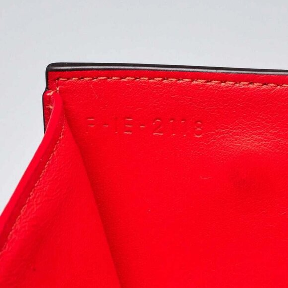 Celine Beige Grained Leather Trifold Compact Wallet - Picture 5 of 8